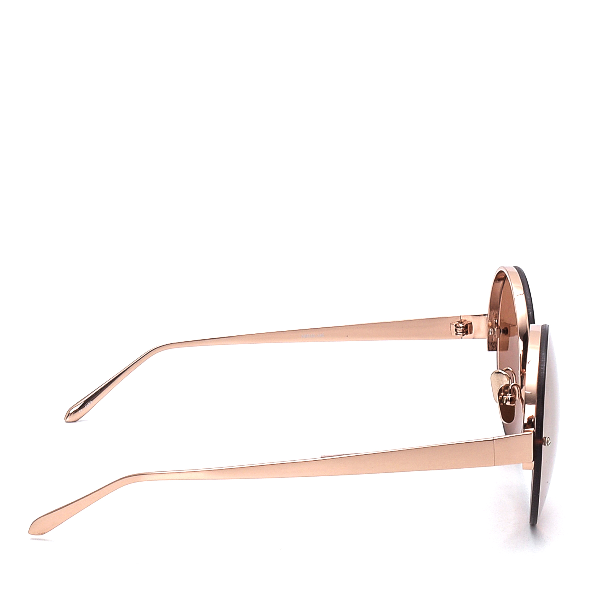 Linda Farrow - Rose Gold Round Sunglasses